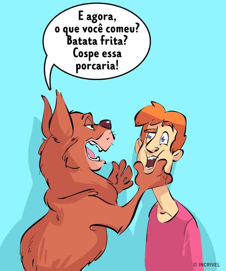 Como seria se trocássemos de lugar com nossos pets Como seria se trocássemos de lugar com nossos pets