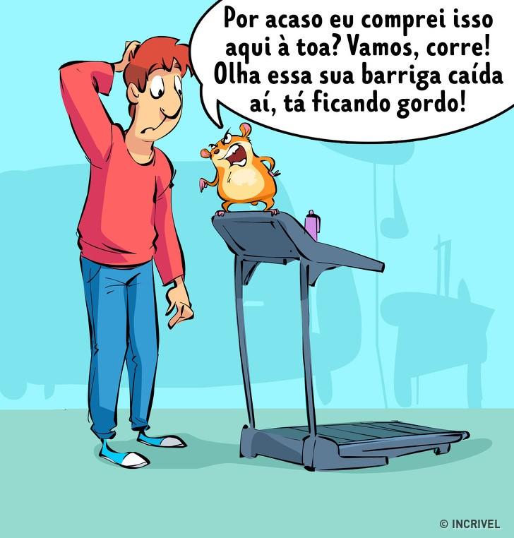 Como seria se trocássemos de lugar com nossos pets Como seria se trocássemos de lugar com nossos pets