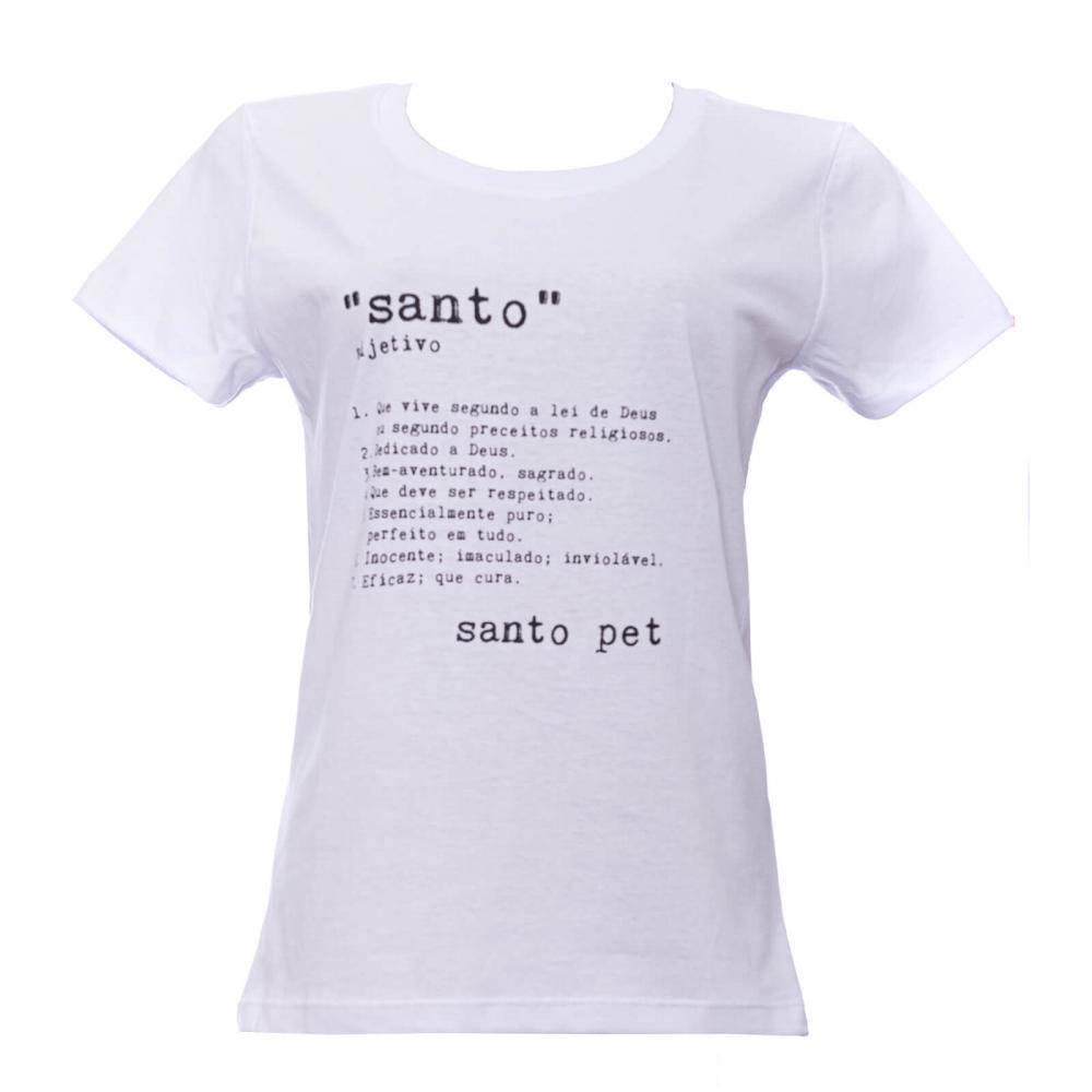 Camiseta - Santo - Unissex - Branca