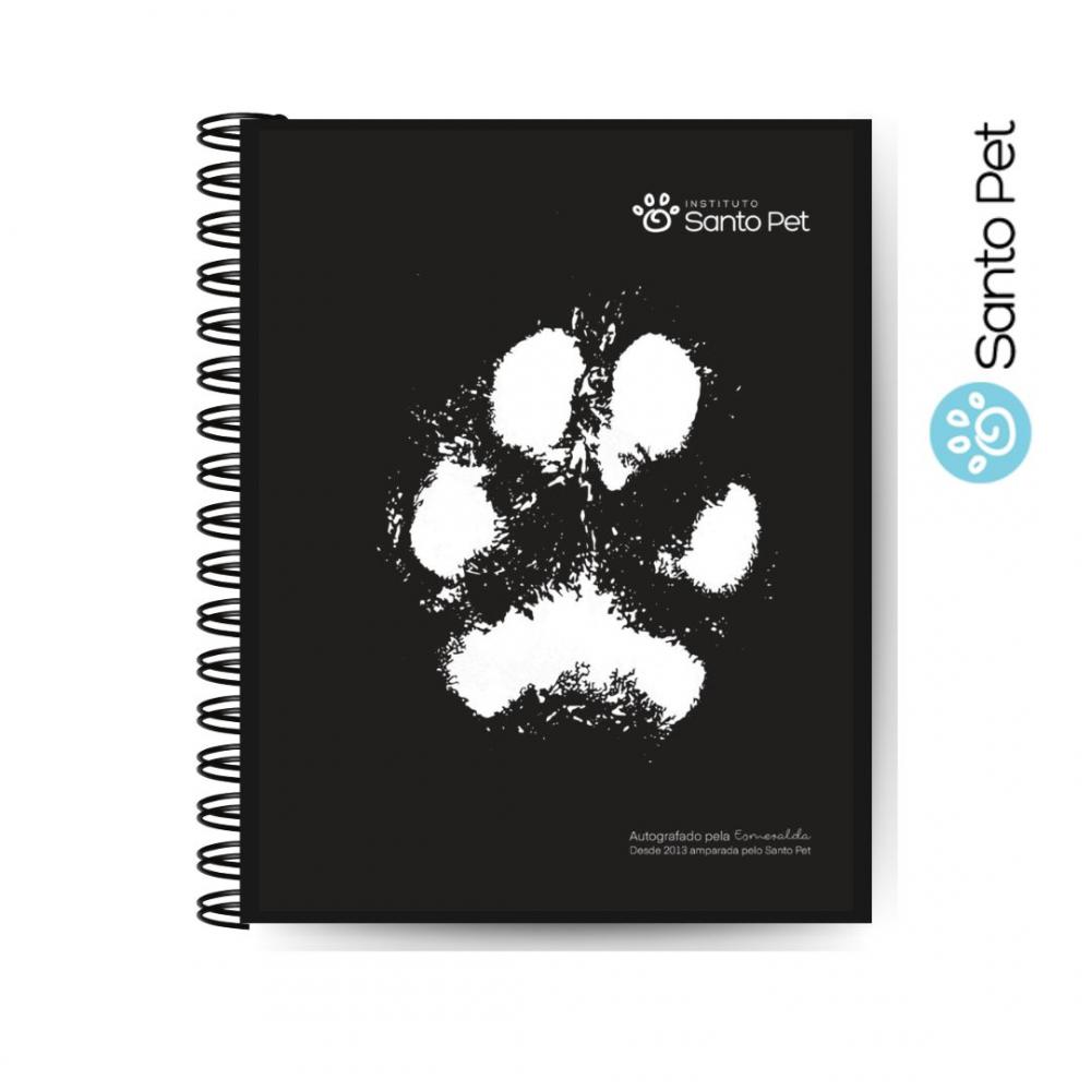 Caderno Pata Esmeralda ( preto)